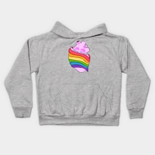 Lgbt pride rainbow heart Kids Hoodie